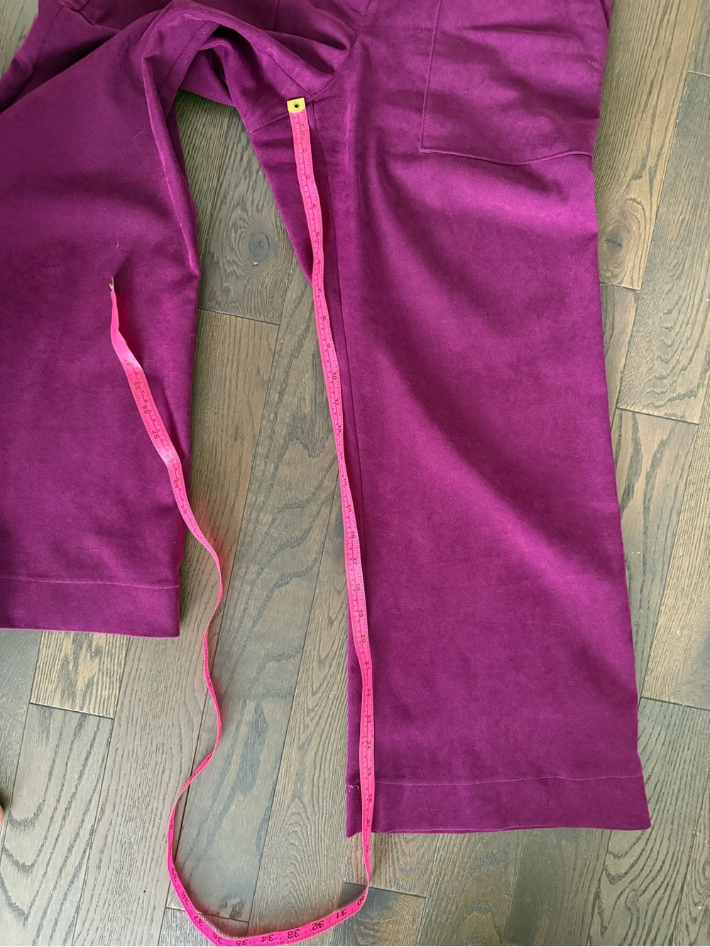 Women’s Boot Cut High-Rise Pants in Berry - Picture 15 of 15